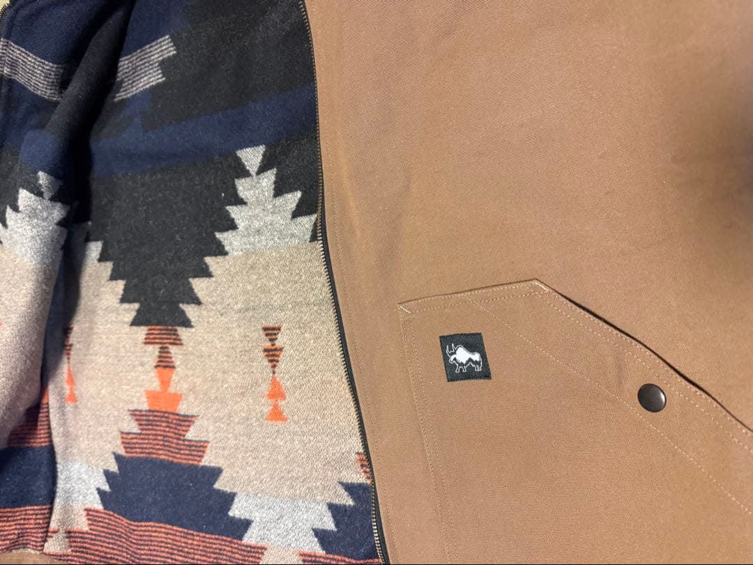 Slowgold トミーゲレロ カーハート ダックベスト イギリス製 民族柄