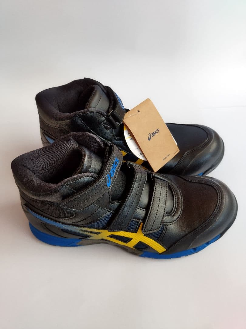 asics 安全靴 ブラック/イエロー/ブルー ２６．０cm 未使用