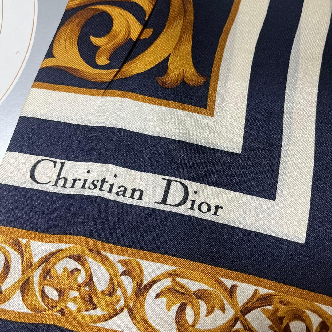 未使用②クリスチャンディオール スカーフ ハンカチ ヴィンテージ 昭和