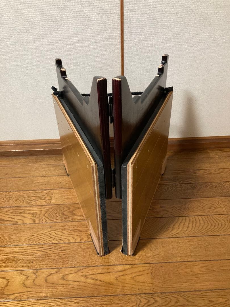 和太鼓　赤茶色　1.2尺太鼓　台座とバチ付き