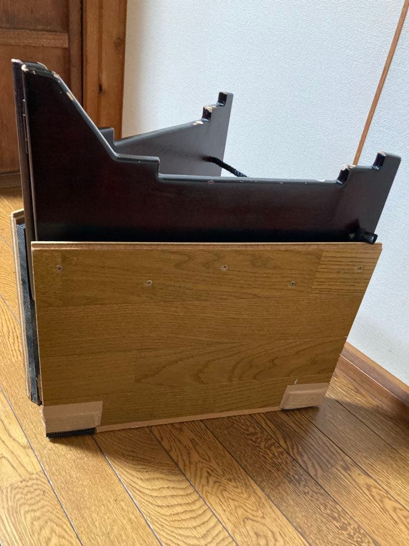 和太鼓　赤茶色　1.2尺太鼓　台座とバチ付き