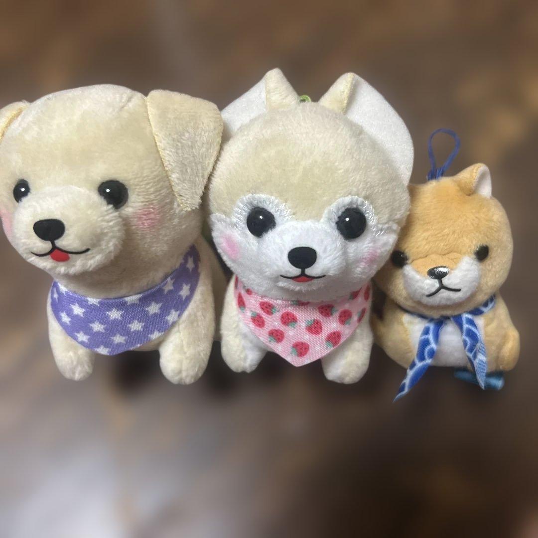 豆しば三兄弟 ぬいぐるみ マスコット セット - メルカリ