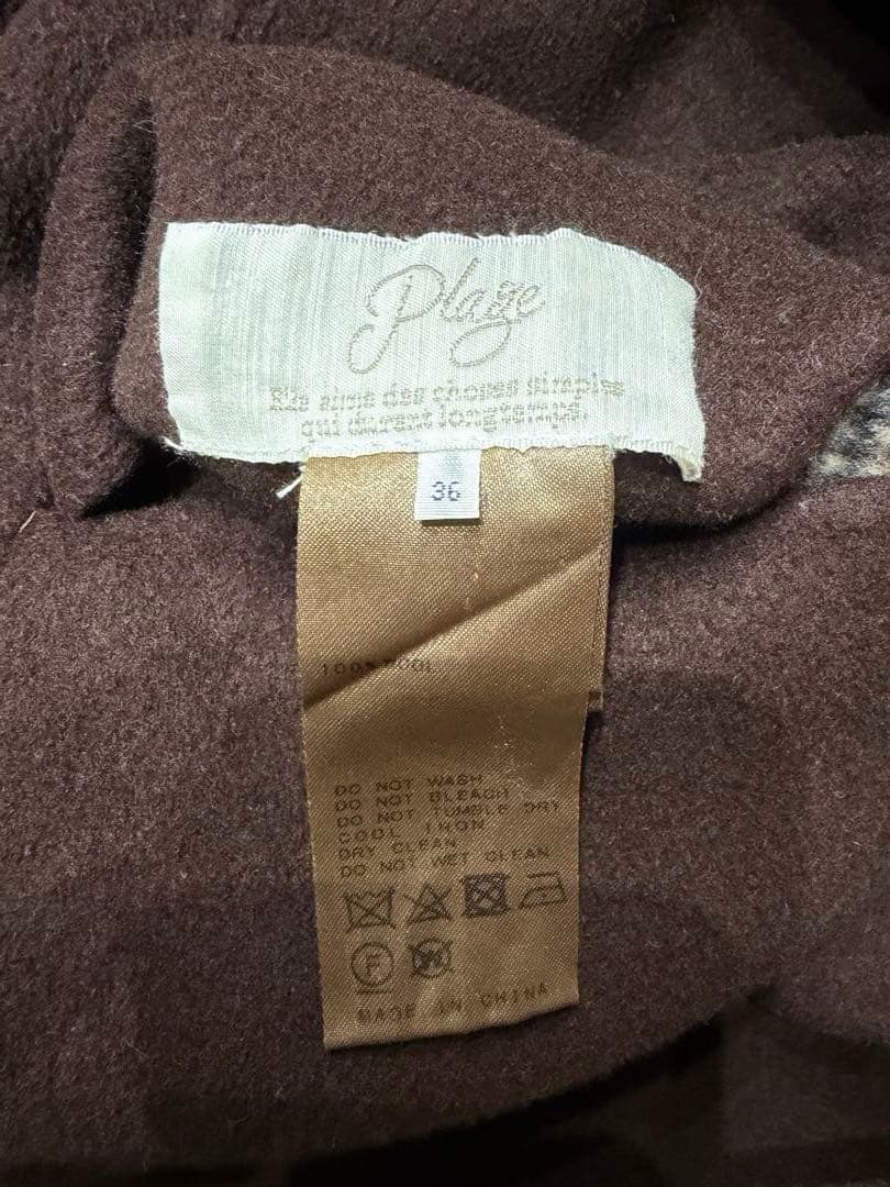 plage ハミルトンチェックテーラードコート