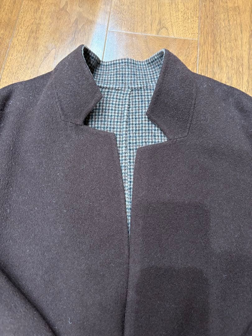 plage ハミルトンチェックテーラードコート