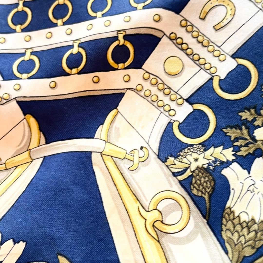 り*ま様 HERMES エルメス スカーフ カレ90 AUX CHAMPS ネイ