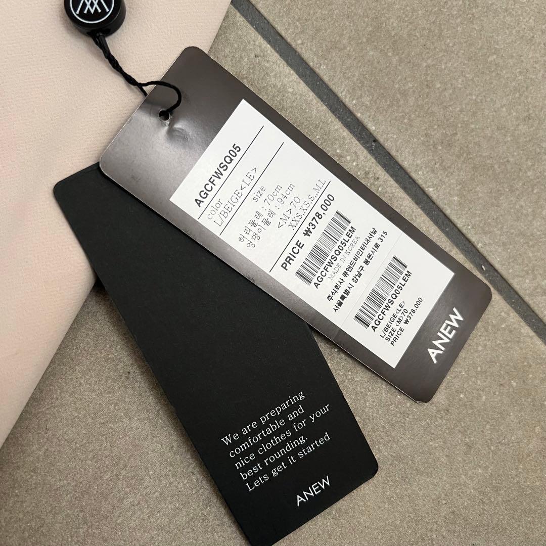 【新品】ANEW GOLF アニューゴルフ　スカート　レディース　M ベージュ