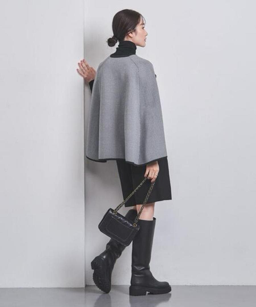 [タグ付 未使用品] ユナイテッドアローズ / ジャカード ケープ 26400円