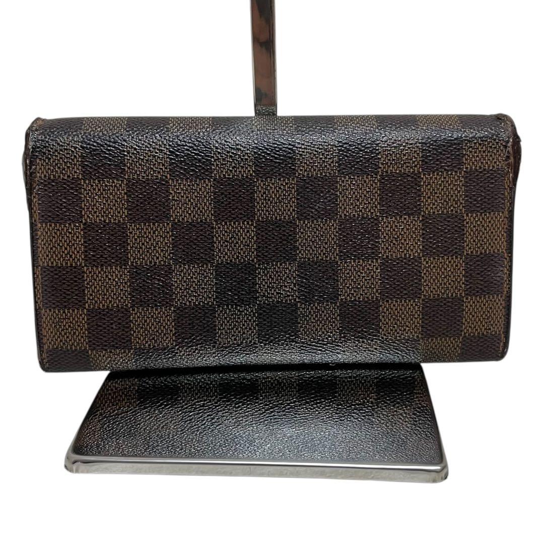 y*ん様 ルイヴィトン 長財布 ダミエ ポルト トレゾール ブラウン