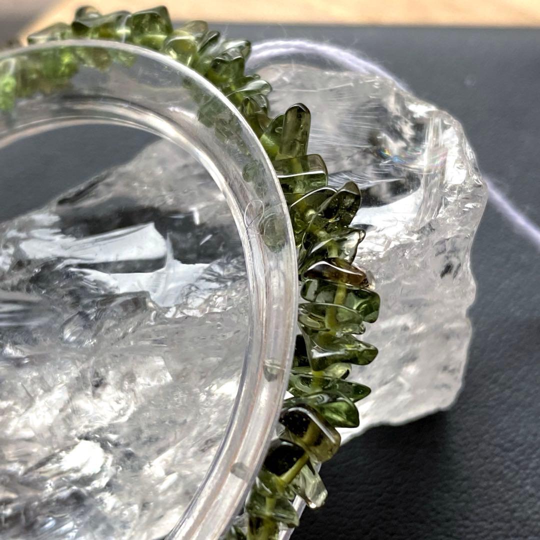 【鑑別書付】希少❣️リビアングラス貔貅&メテオライト&モルダバイトブレスレット