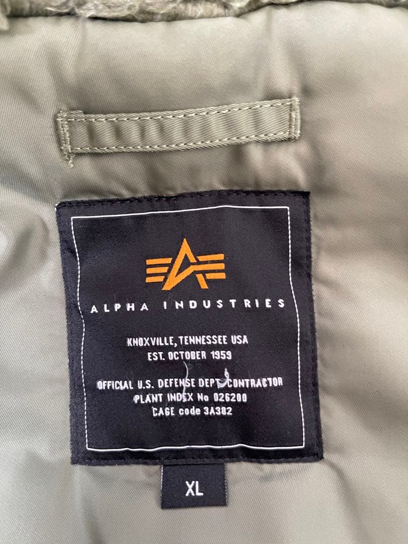 アルファインダストリーズN3Bフライトジャケット ミリタリ