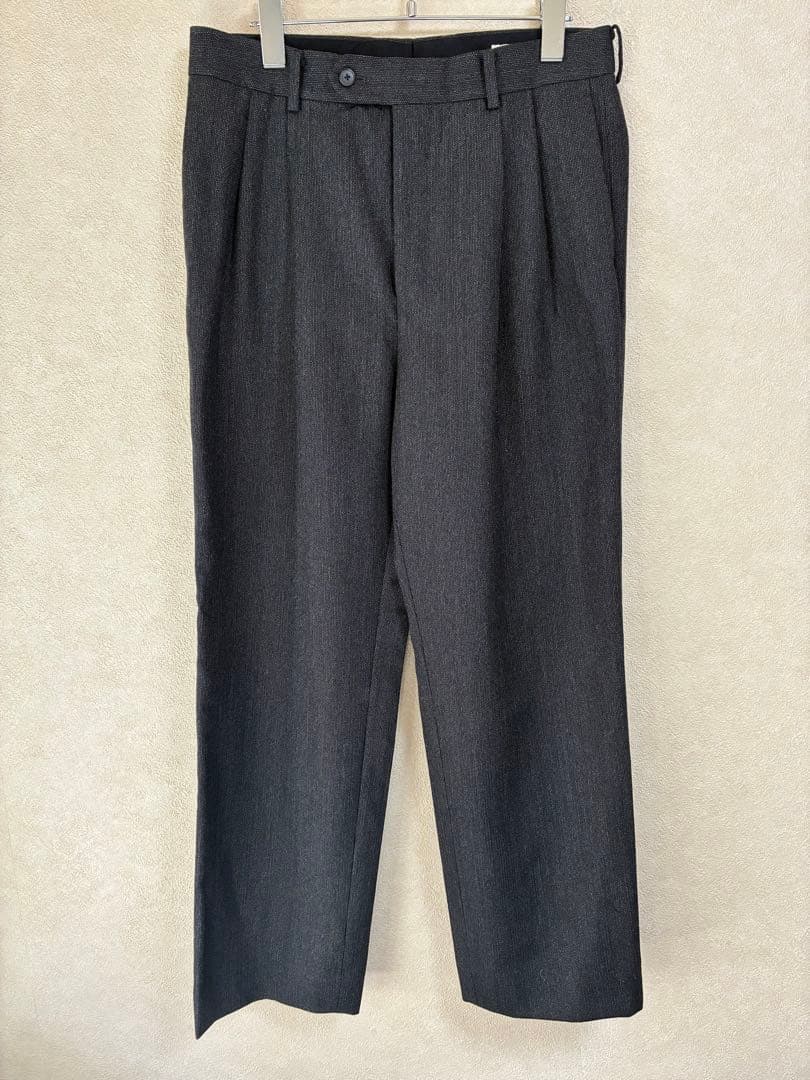 スーツ AURALEE BLUEFACED WOOL DOBBY SLACKS 4 AURALEE bluefaced