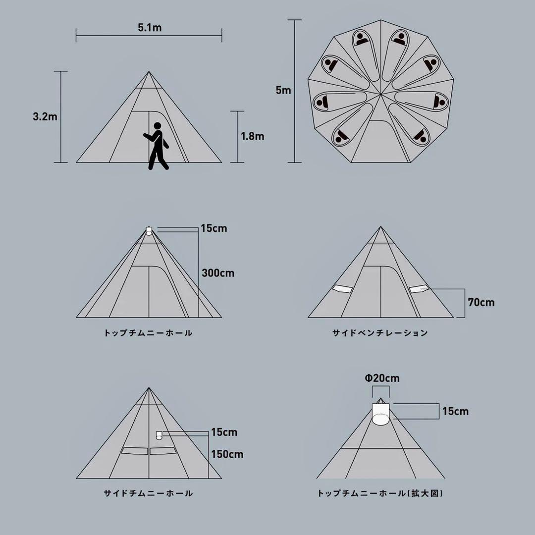 さ*よ様 Mt.SUMI ストーブテント ノナ T/C とグランドシート2点セッ