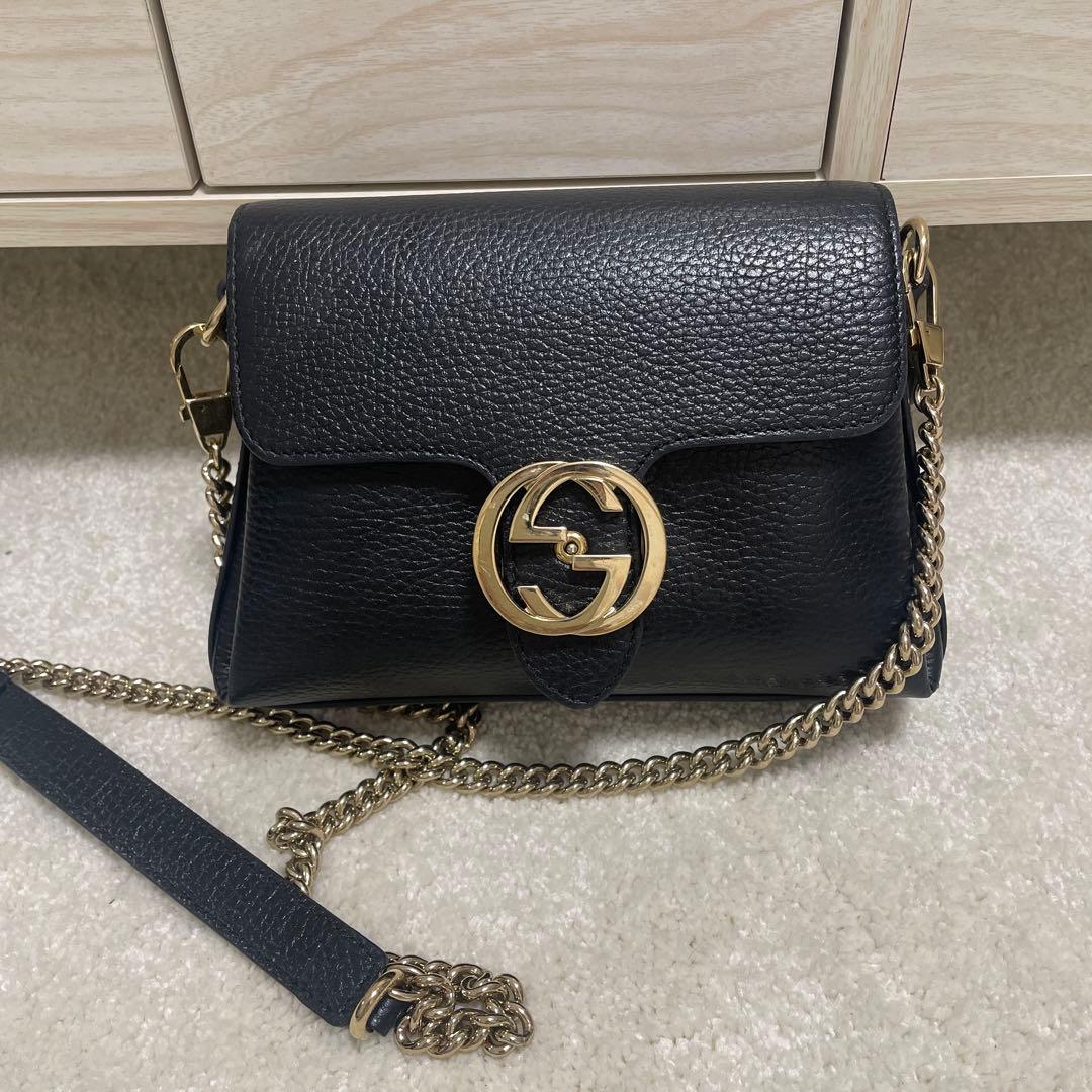 GUCCI ショルダーバック インターロッキングG - メルカリ