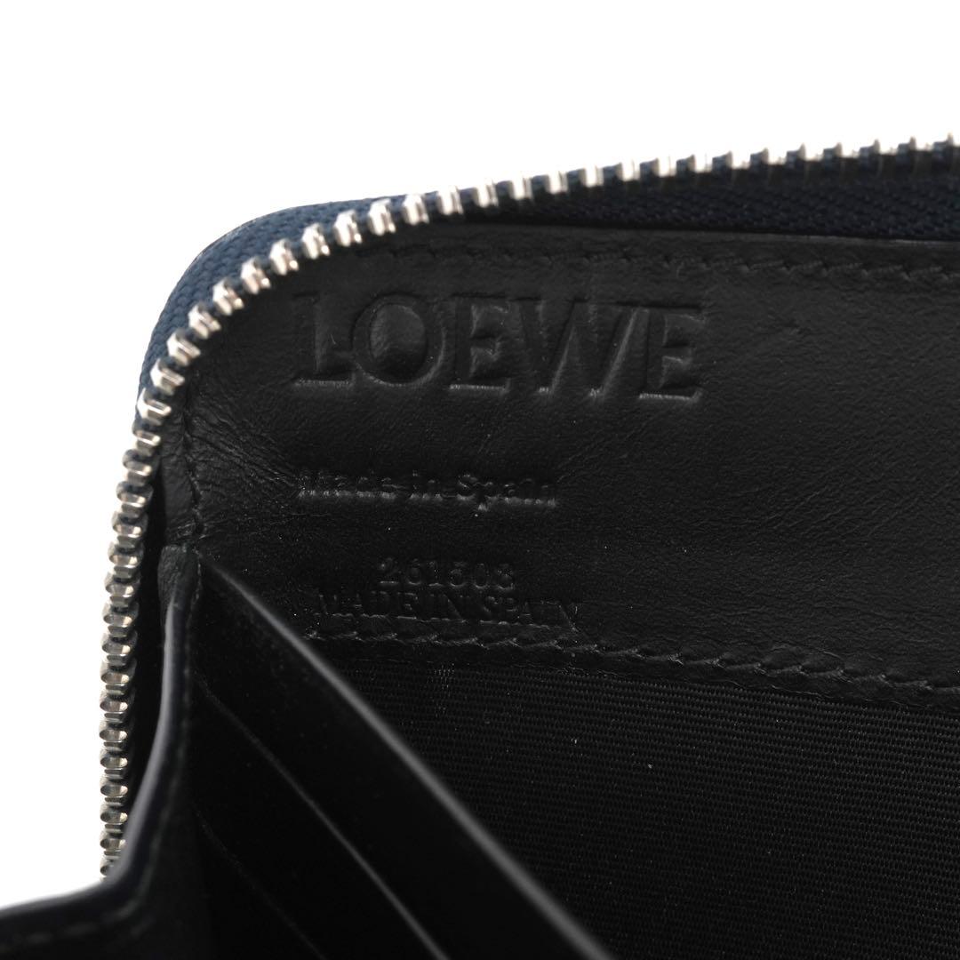 ✨極上美品✨　LOEWE ロエベ　長財布　リピートアナグラム　ネイビー