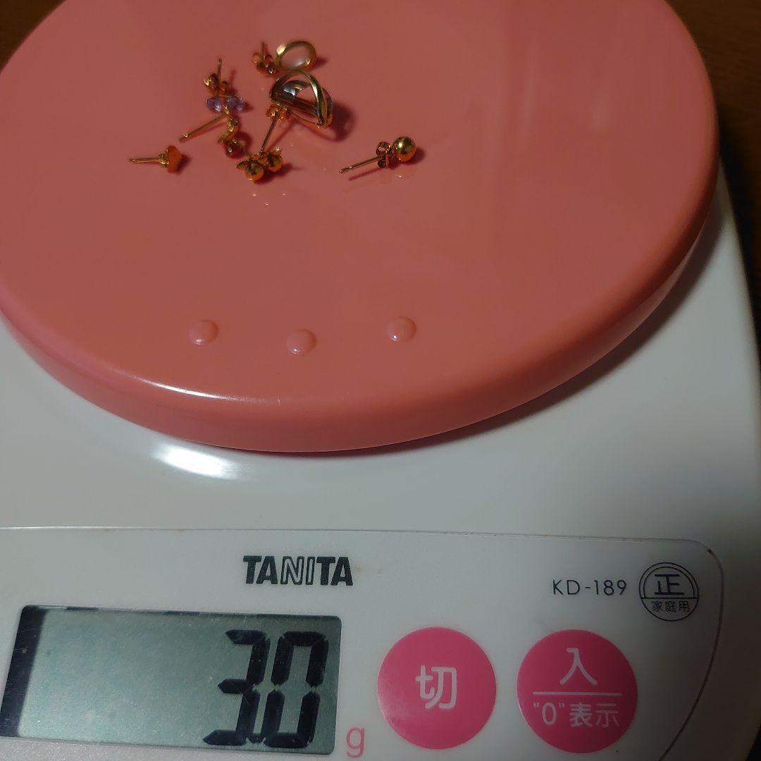 １８金ピアス７点メチャ得セット