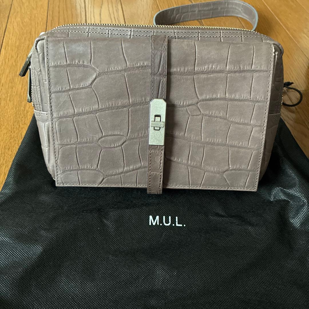 M.U.L ボディーバッグ クロコダイル型押し