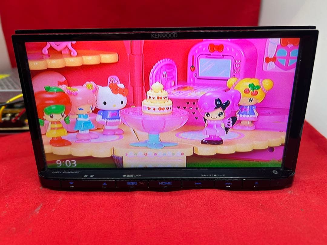 ⭐︎美品⭐︎KENWOOD 2024春地図MDV-D404BT 新品バックカメラ付き