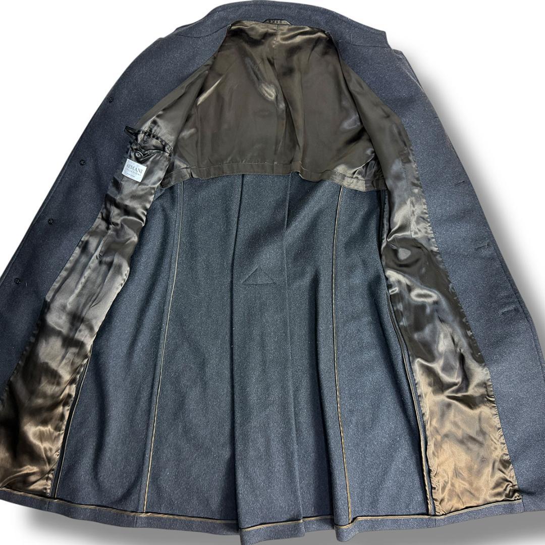 J3533 美品 アルマーニコレッツォーニ カシミヤ混スタンドカ