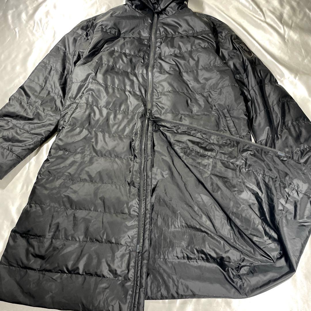 防風　防寒　オンワード　23区ゴルフ　ラウンドウェア　中綿コート　ブラック　L