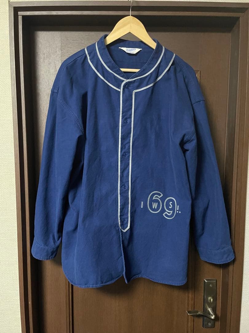 テンダーロイン tenderloin ベースボールシャツ サイズM ネイビー