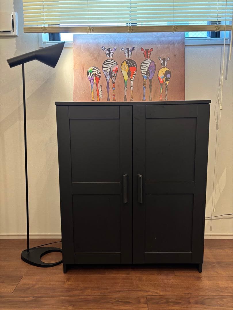 （完成品 組立品）IKEA キャビネット　ブリムネス　BRIMNES ブラック