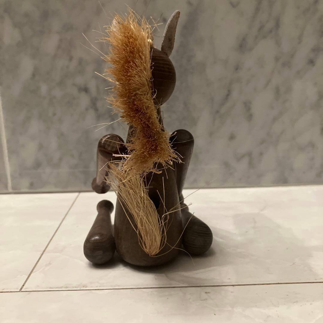 デンマーク60年代激レアJ.V.Orel可愛らしい馬の木彫り兼ペーパーホルダー