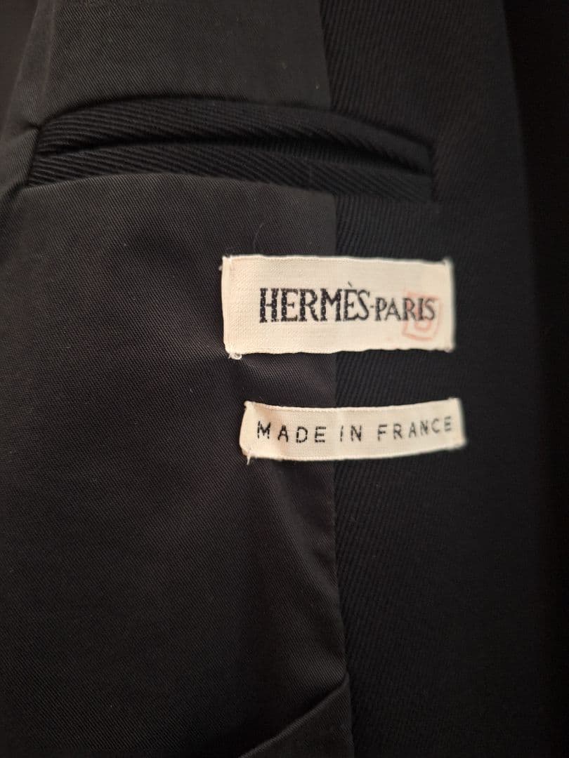 HERME'S　マルジェラ期　【美品】黒　コート　クリーニング済み