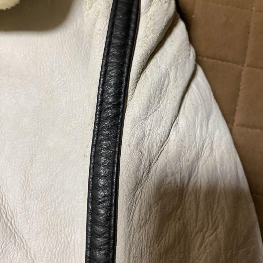 【90s】DAVOUCCI フード付き ムートン B-3