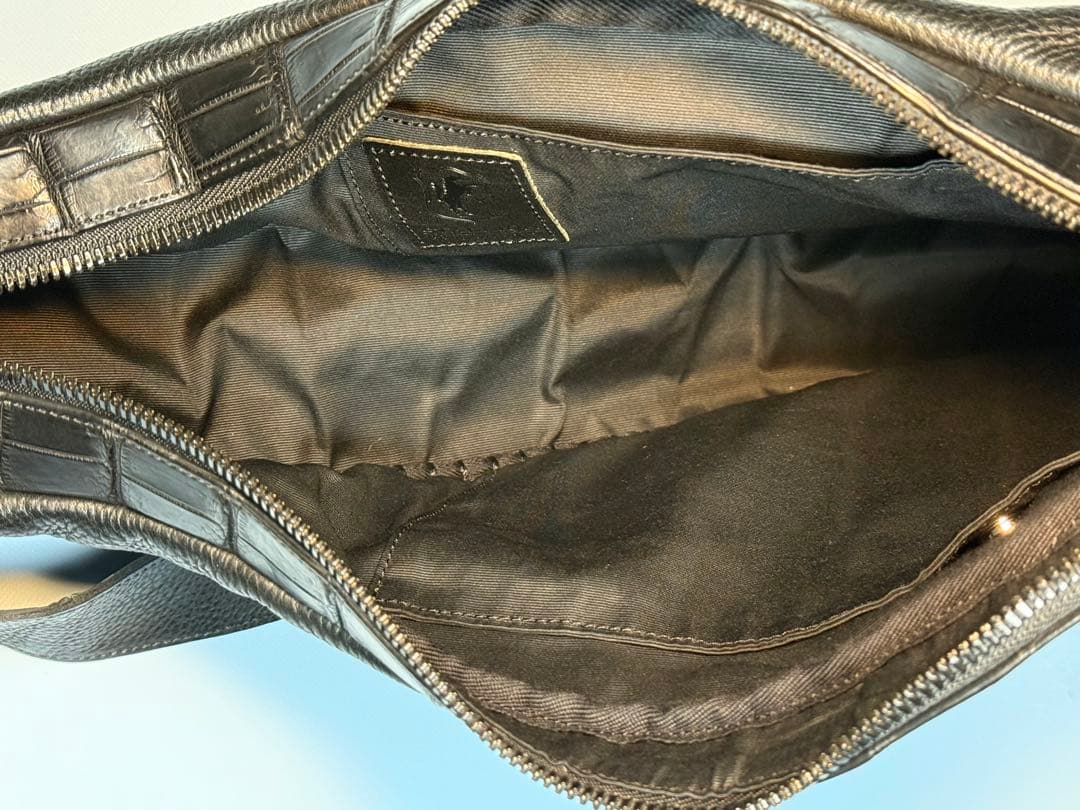 FUNNY STALLION DRAFTING BAG 黒レザー ボディバッグ