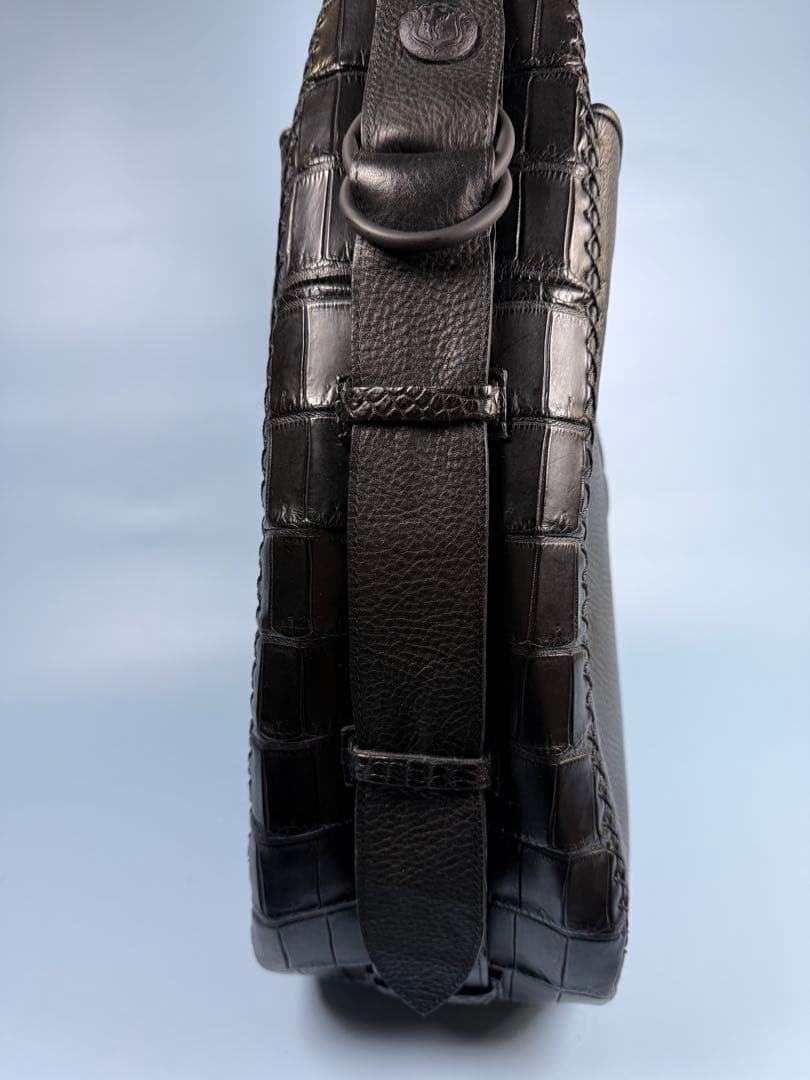 FUNNY STALLION DRAFTING BAG 黒レザー ボディバッグ