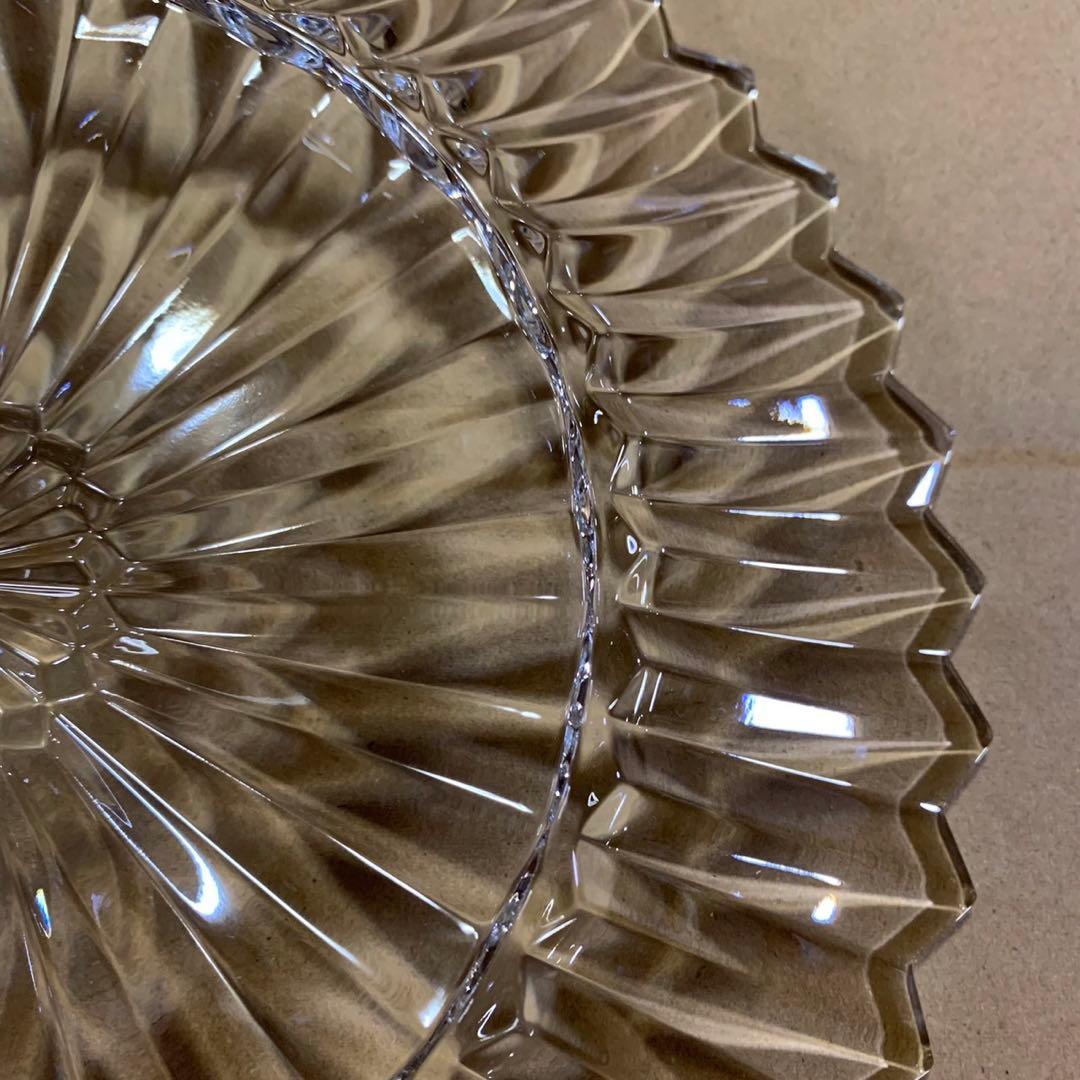 美品 バカラ ミルニュイ 大型 プレート 大皿 クリスタルガラス