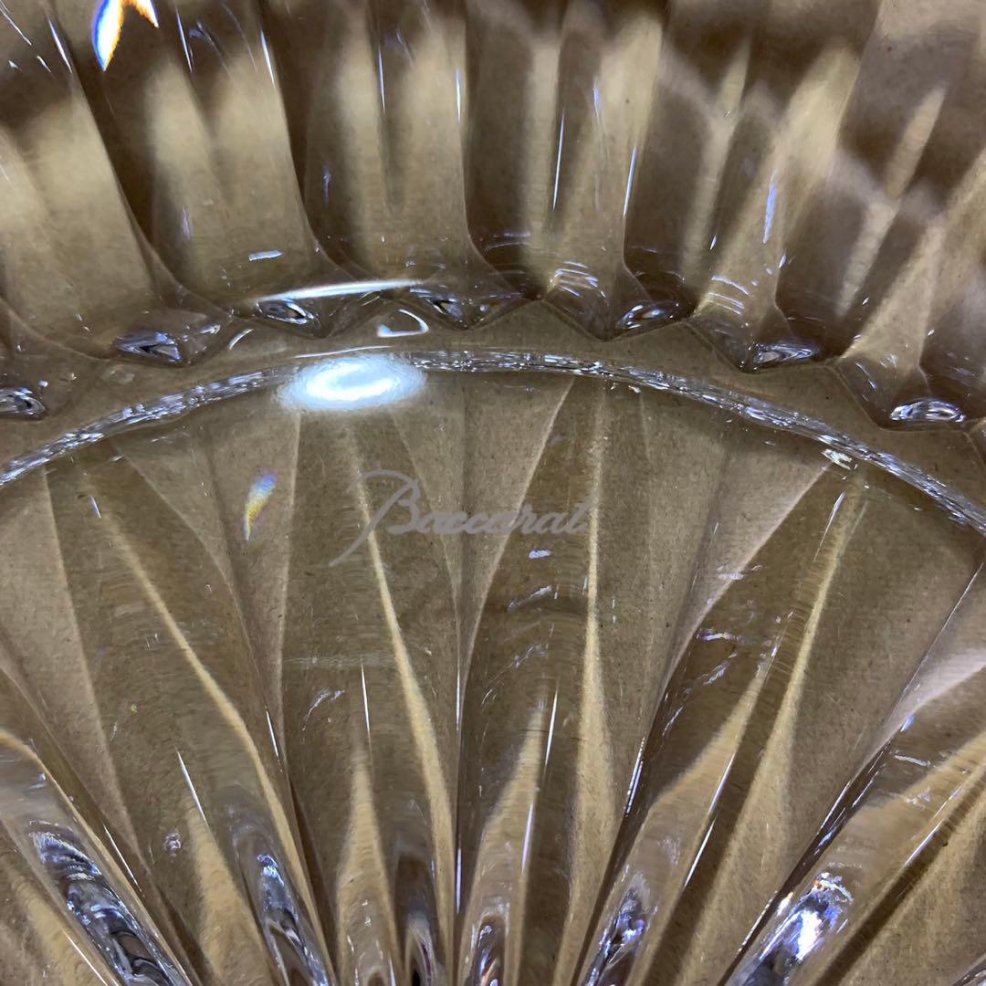 美品 バカラ ミルニュイ 大型 プレート 大皿 クリスタルガラス