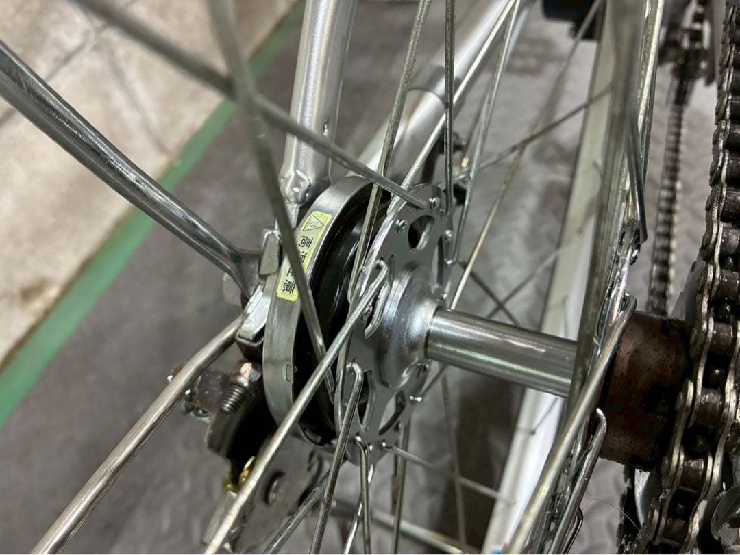 №6960 電動自転車 パナソニック　ビビ26 26インチ　シルバー　変速無し