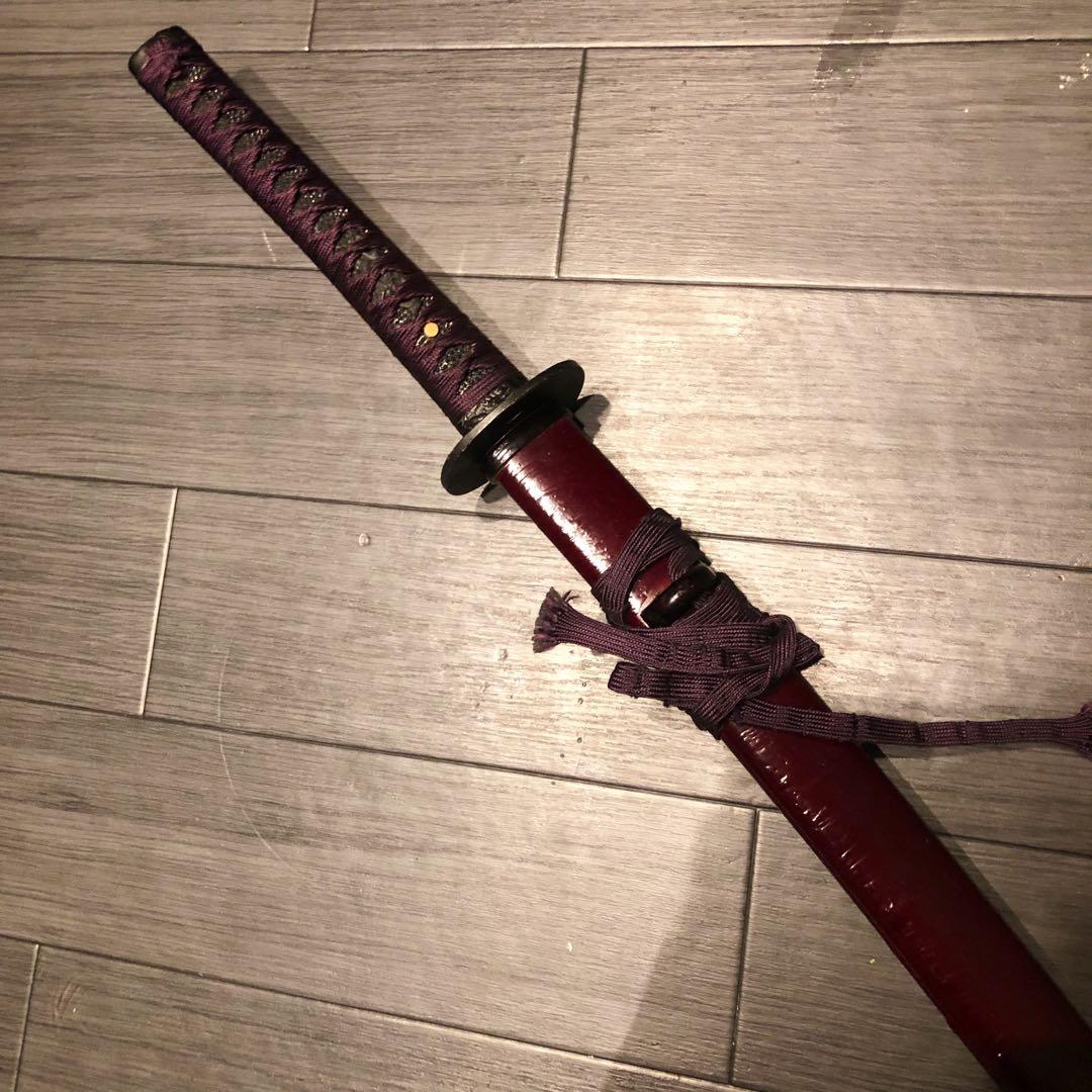 高級居合刀　高級模造刀　樋入り　茶拵え　亜合金刀身　名刀