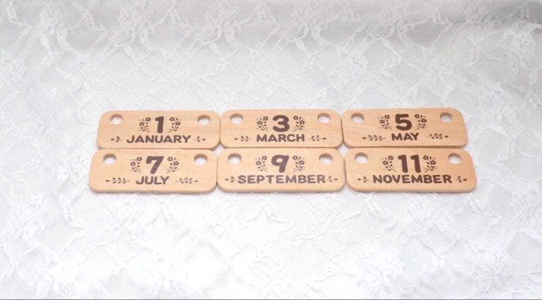 【希少】シルバニア⭐️ 万年カレンダー　木製カレンダー⭐️