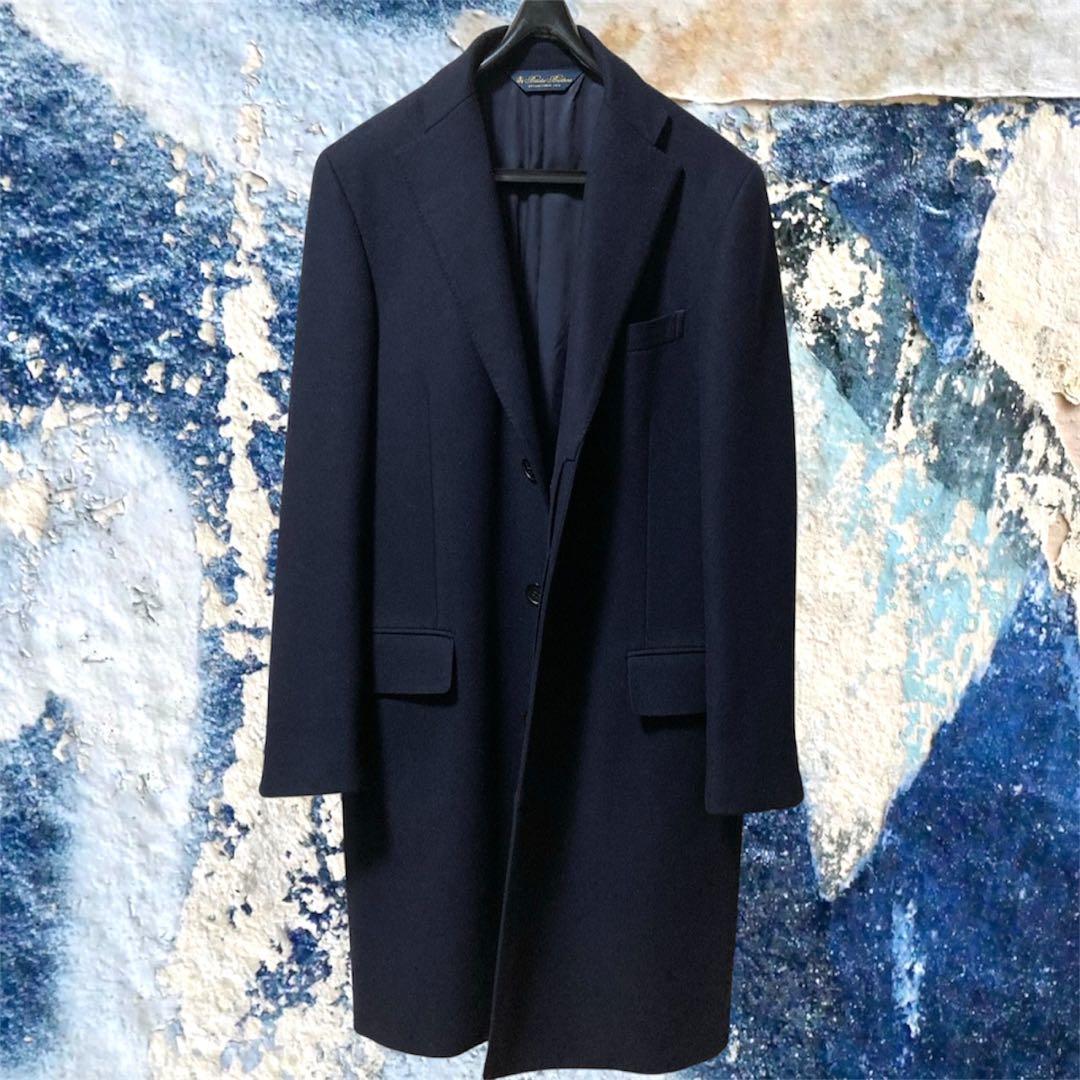 未使用級 超美品 ブルックスブラザーズ ウール チェスターコート ビジネスコート