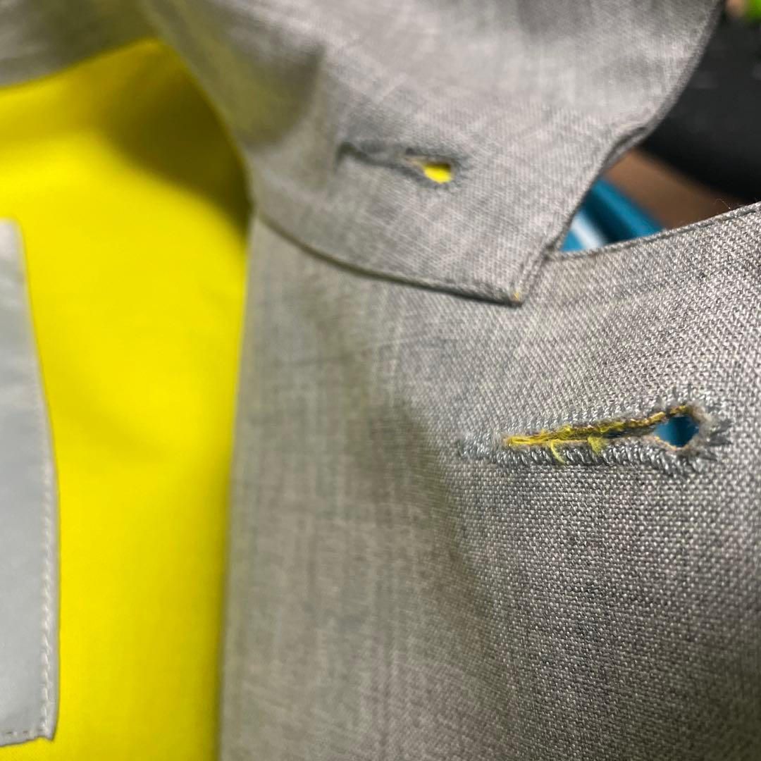 英国製 参価約17万【ハンコック】ピュアウールゴム引きステンカラーコート 美品