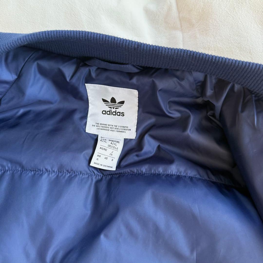 adidas SST BOMBER JACKET 袖革スタジャン 2XL