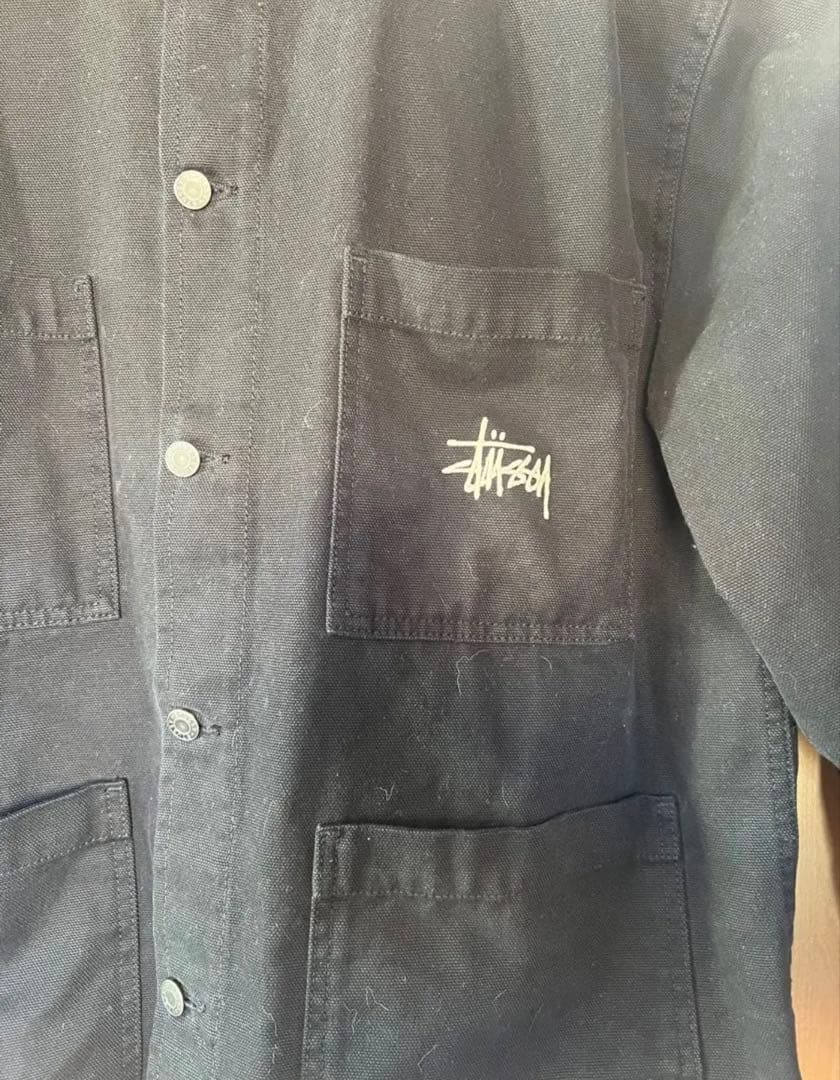 美品 Stussy Canvas Chore Jacket デニムジャケット