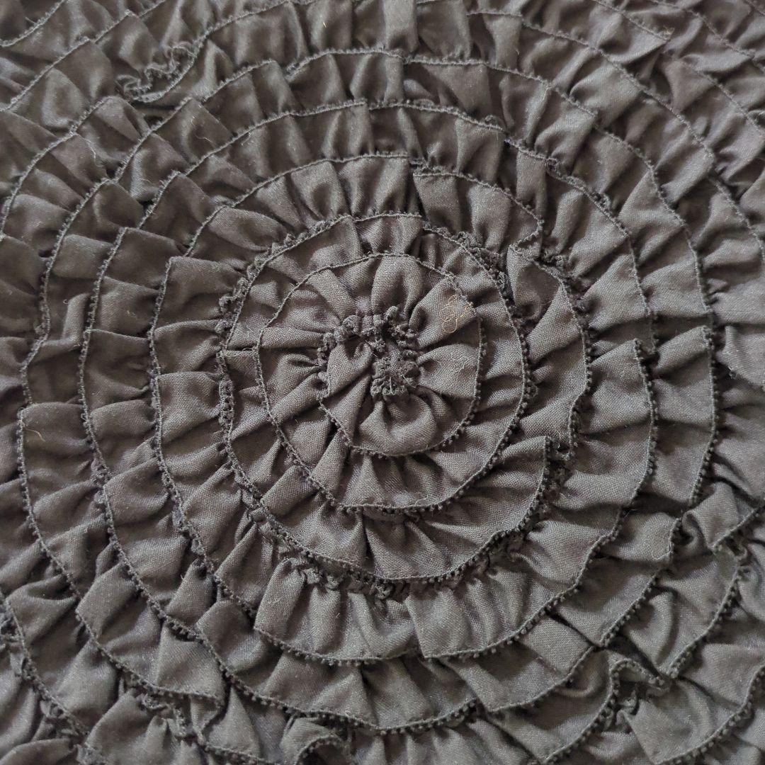 PINKHOUSEフリルデザイン ベレー帽 黒