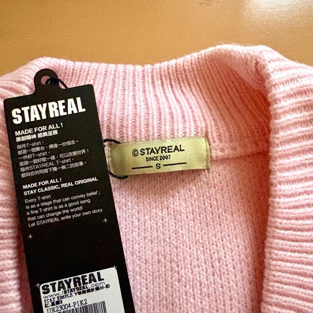 台湾 STAYREAL カーディガン ピンク