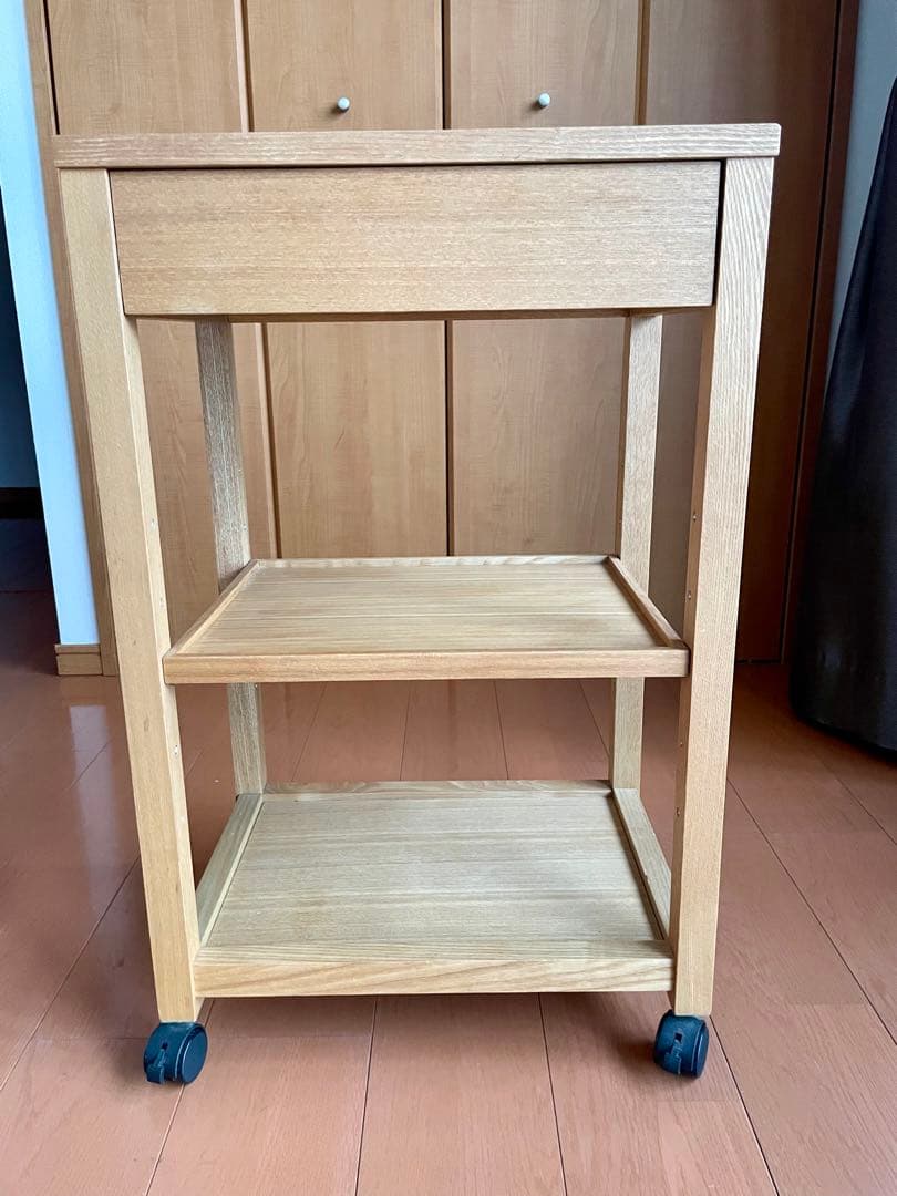 無印良品 木製ワゴン - メルカリ