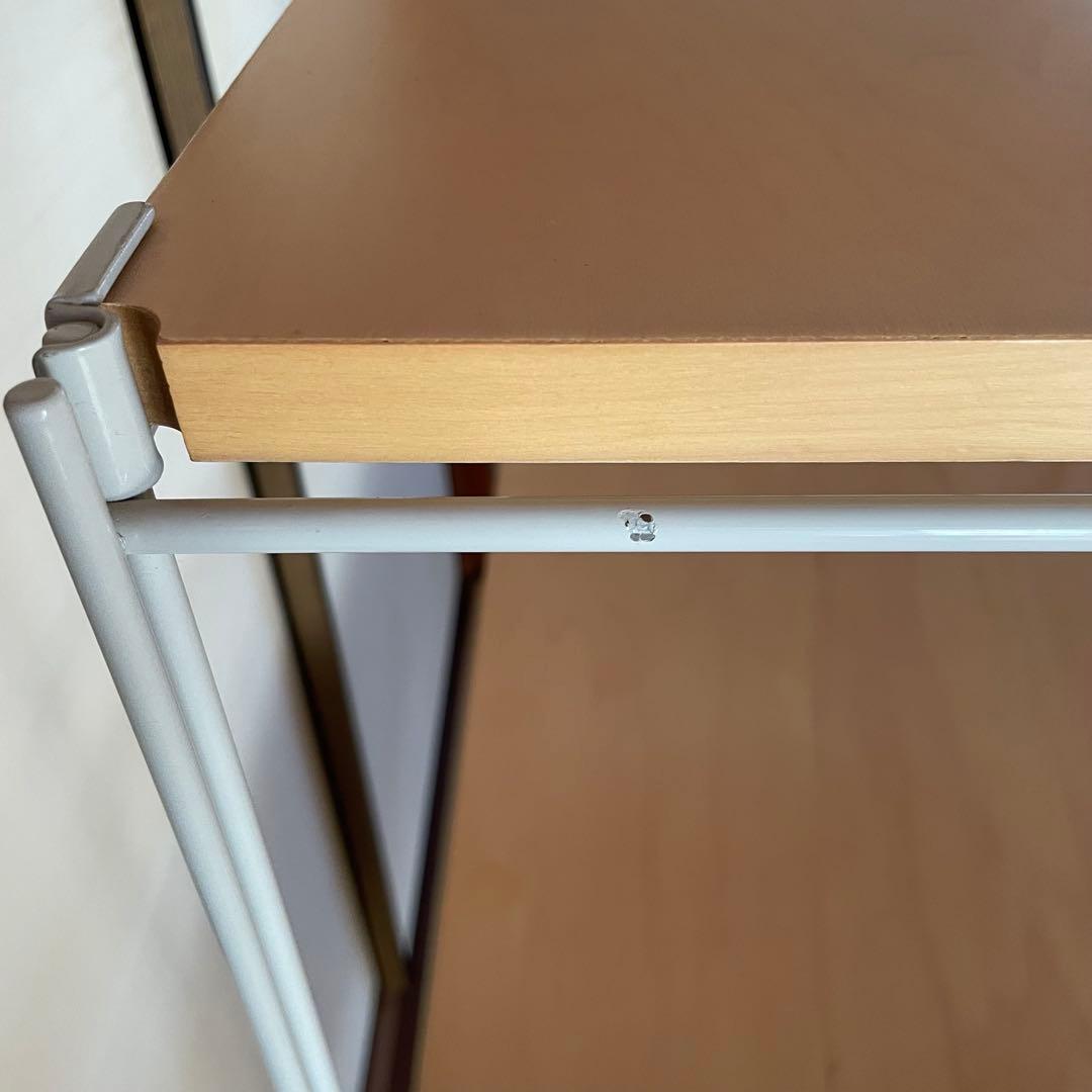 無印良品　スチールユニットシェルフ　ガラス開戸