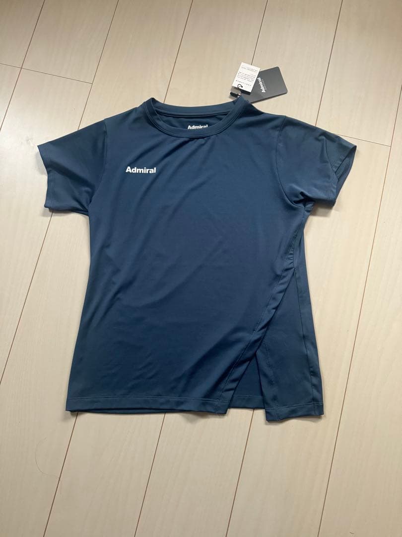 アドミラル 2025SS最新作 サイドアシメスリットTEE Tシャツ ネイビー