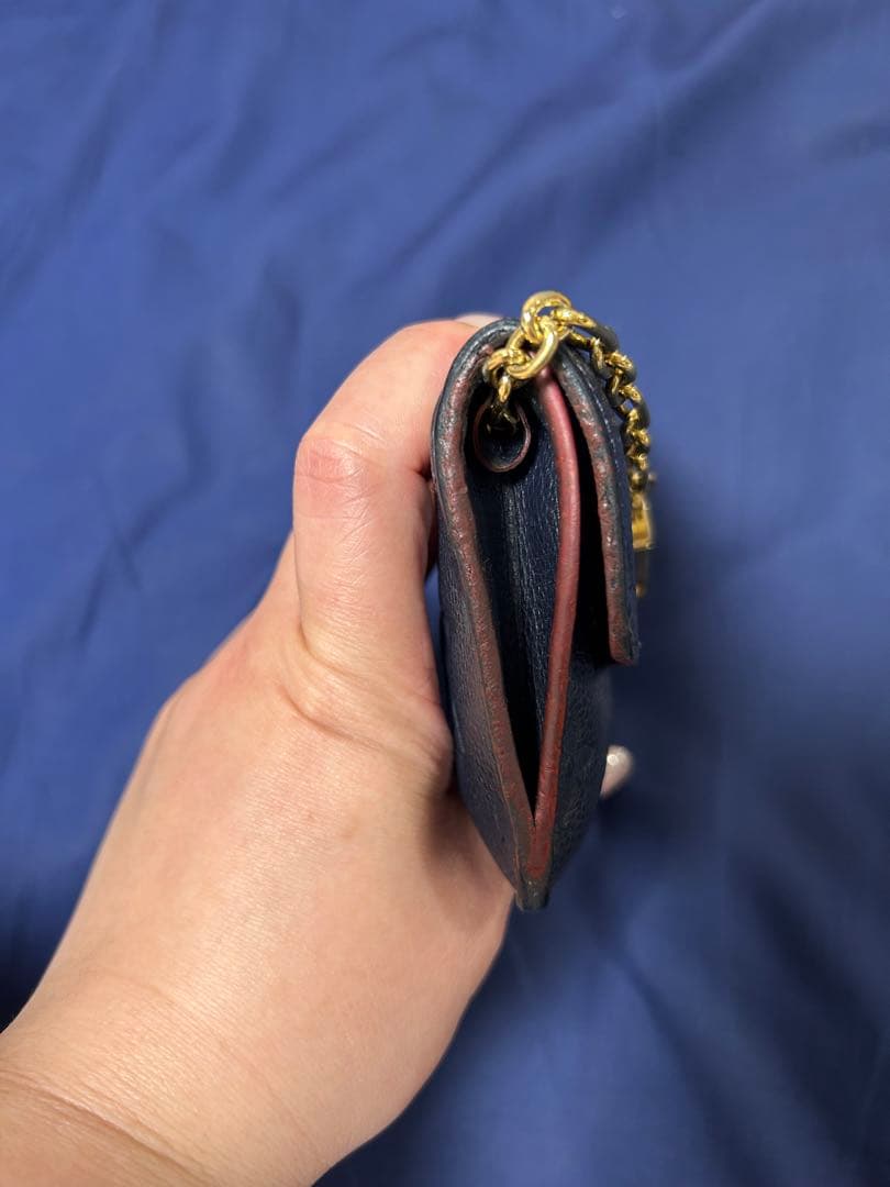 ルイヴィトン モノグラム　ポシェットクレ ケース　アンプラントネイビー