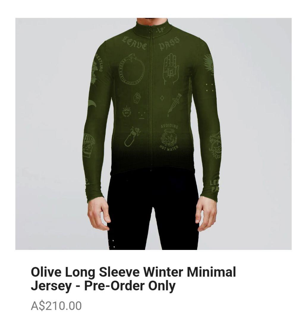 【新品未使用】Leave Pass long sleeve jersey