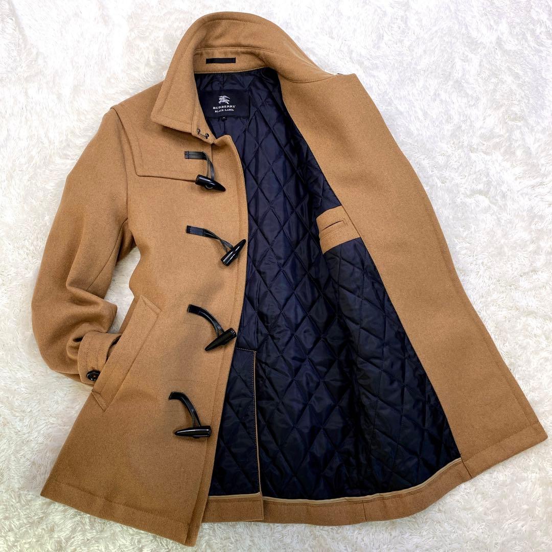 極美品 バーバリーブラックレーベル ダッフルコート ホースロゴ キルティング