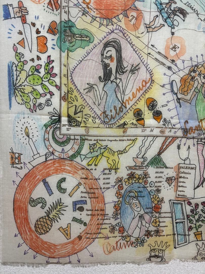 Faliero Sarti ファリエロ　サルティ 大判ストール