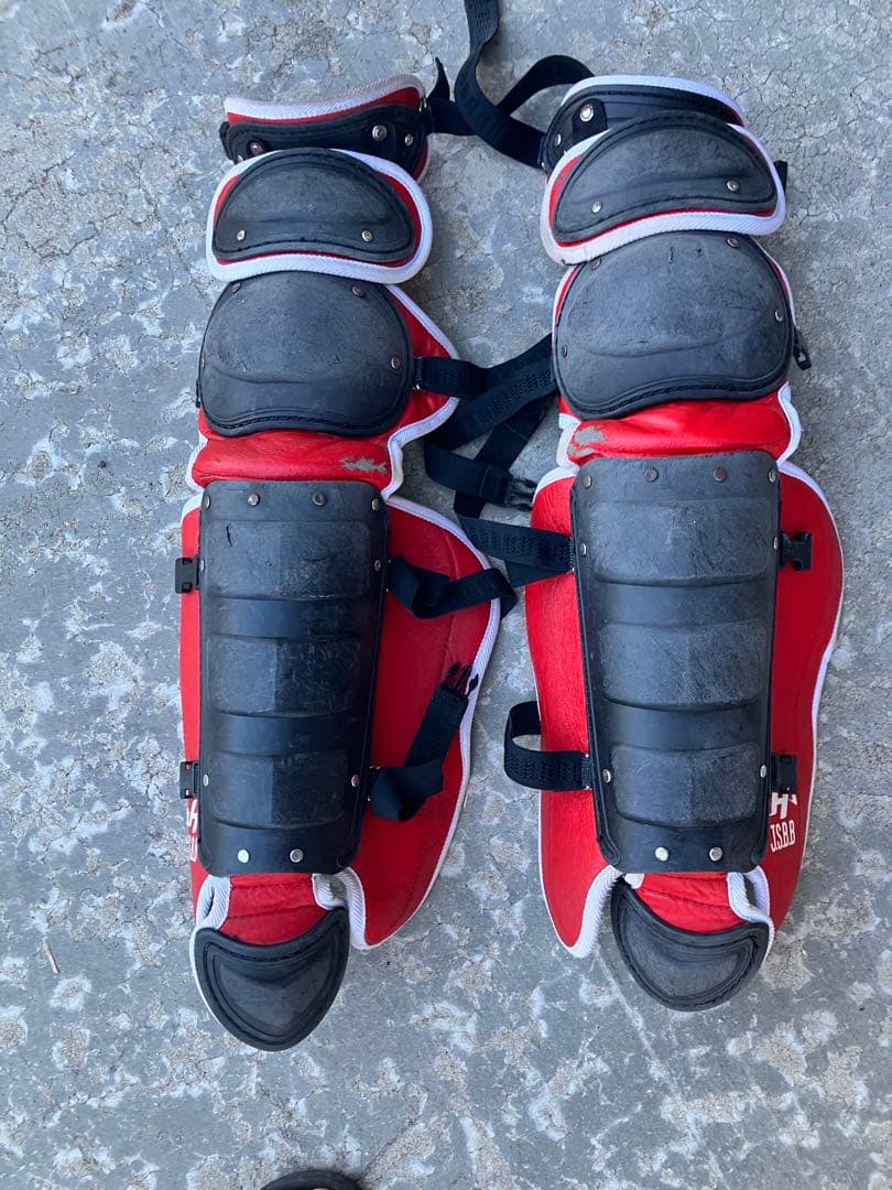 ハタケヤマ　キャッチャー防具セット　マスク　プロテクター　レガース　軟式大人用