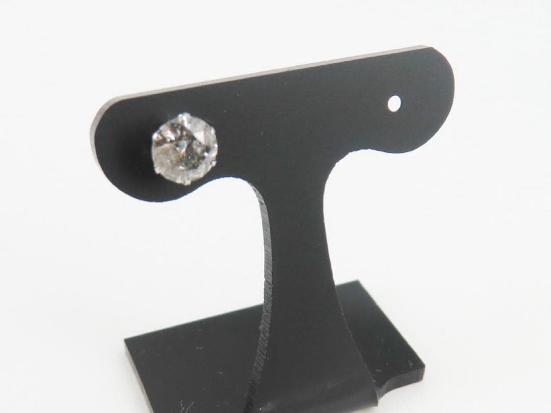 罪*K様 本物保証！Pt900 天然ダイヤモンド 0.6ct 片耳ピアス　プラチ